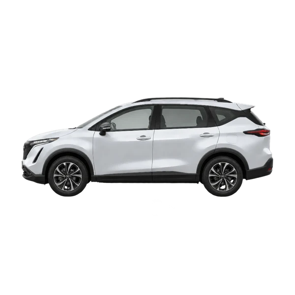 シルバーの2027 Nissan Ariya MPV（側面（左向き）ビュー）