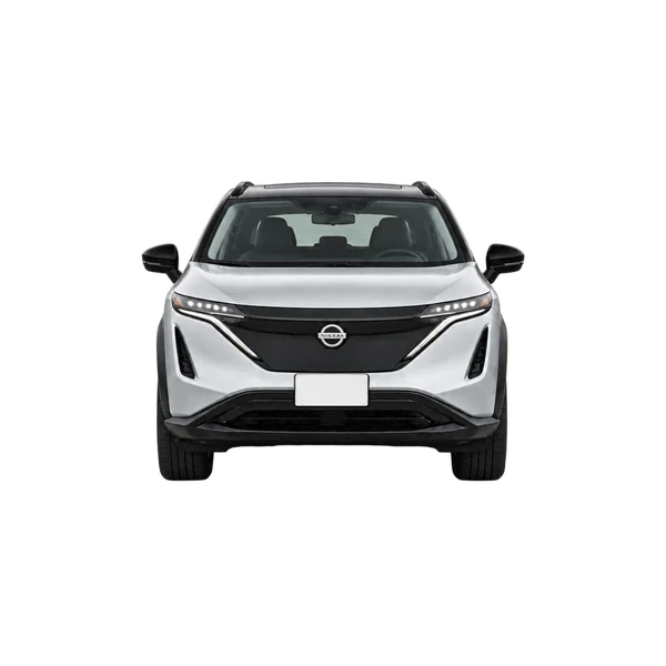 Nissan Ariya 2025 prata, vista frente