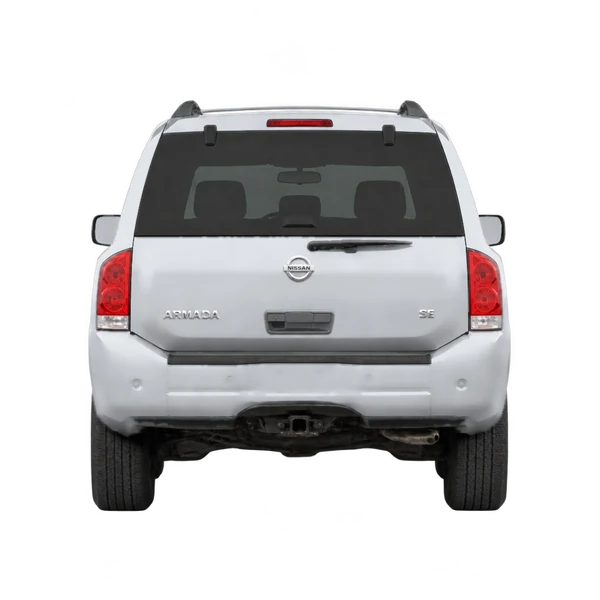 Nissan Armada 2008 prata, vista traseira