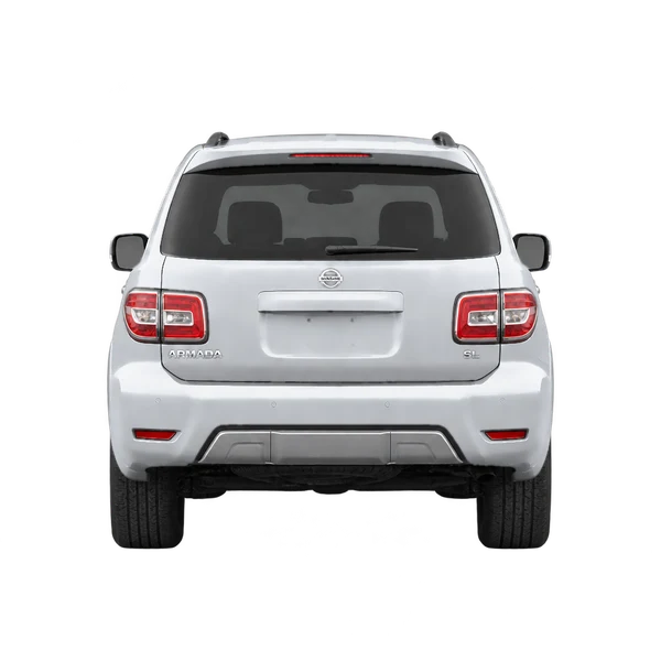 Nissan Armada 2017 prata, vista traseira