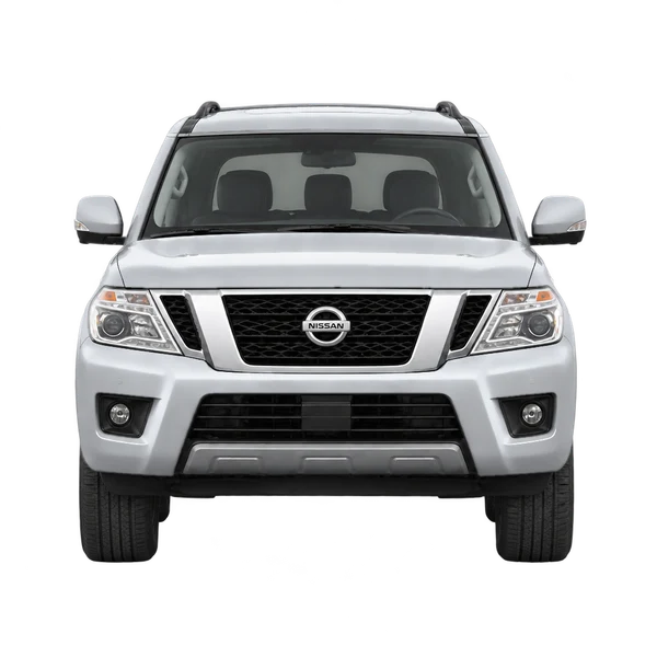 Nissan Armada 2020 باللون فضي، منظر أمامي
