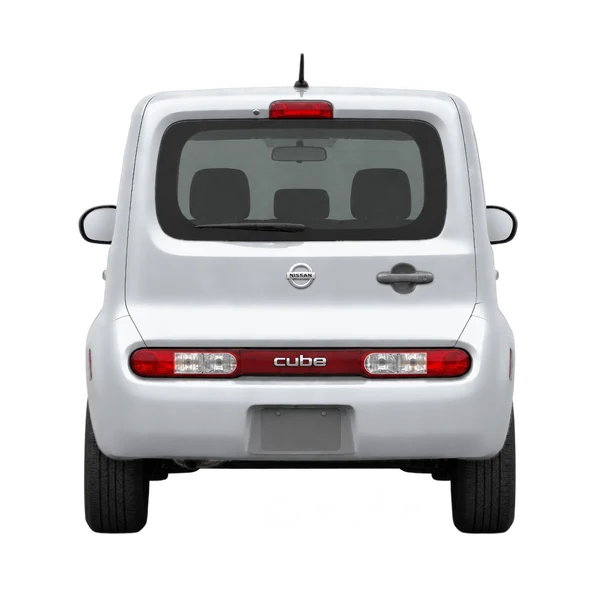 2014 Nissan Cube in Silber, Ansicht: Heck