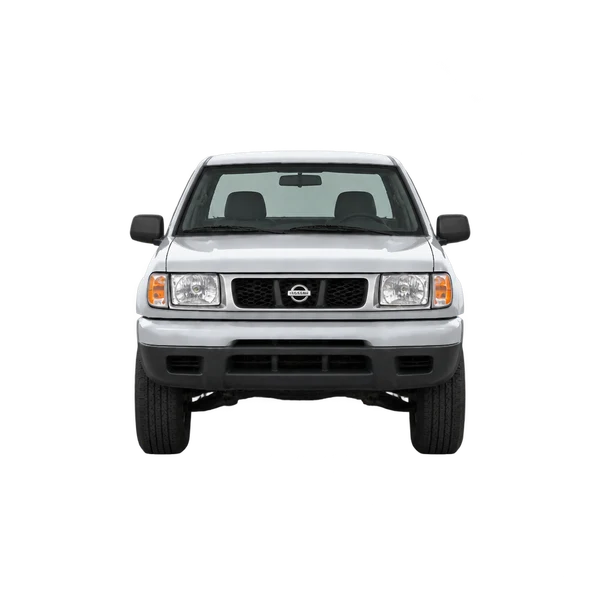 Nissan Frontier 2000 prata, vista frente