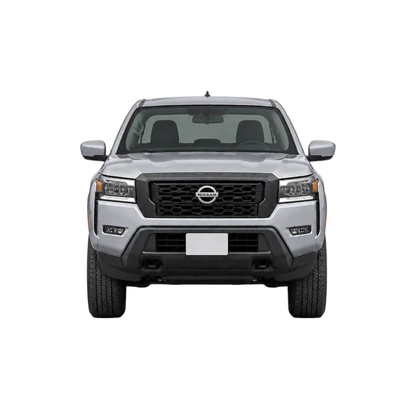 シルバーの2025 Nissan Frontier（正面ビュー）