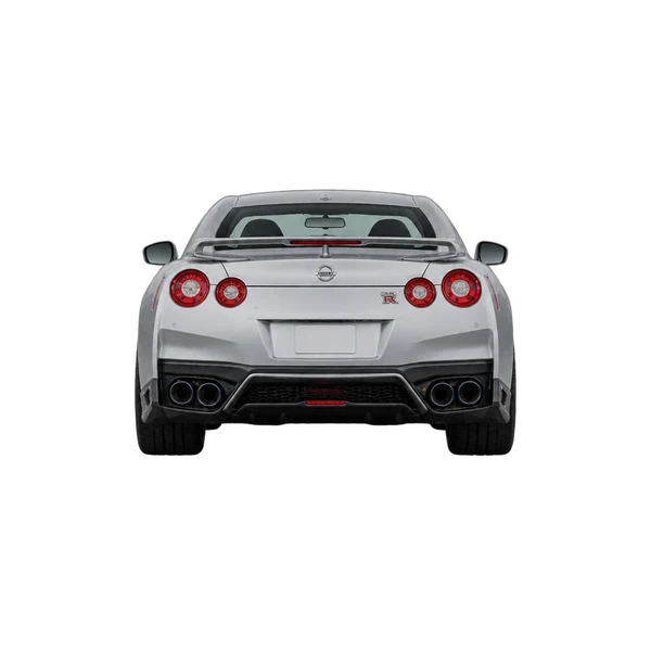 silver 2025 Nissan GT-R rear view