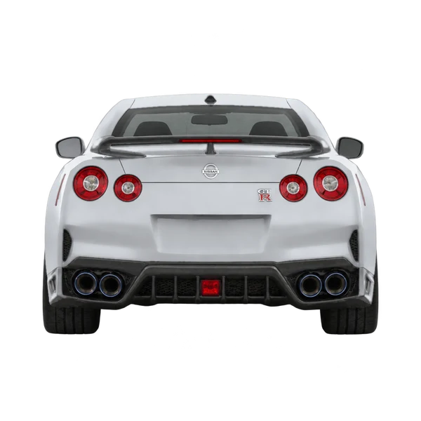 silver 2026 Nissan GT-R rear view
