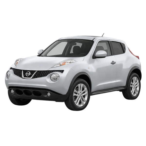 Nissan Juke 2010 argent, vue trois-quarts avant (orienté vers la gauche)