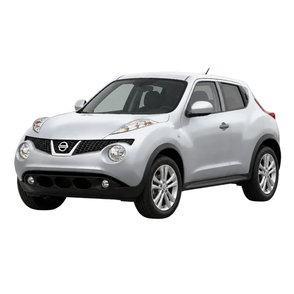 Nissan Juke 2014 argent, vue trois-quarts avant (orienté vers la gauche)