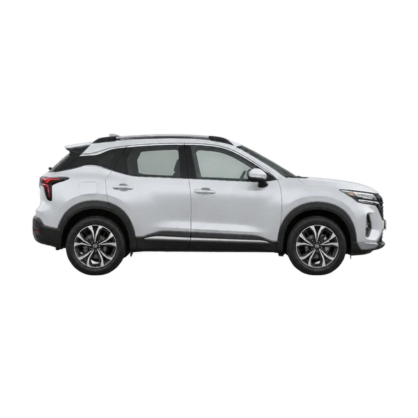 Nissan Kicks MPV 2027 argent, vue profil (tourné vers la droite)