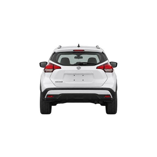 Nissan Kicks 2021 branco, vista traseira