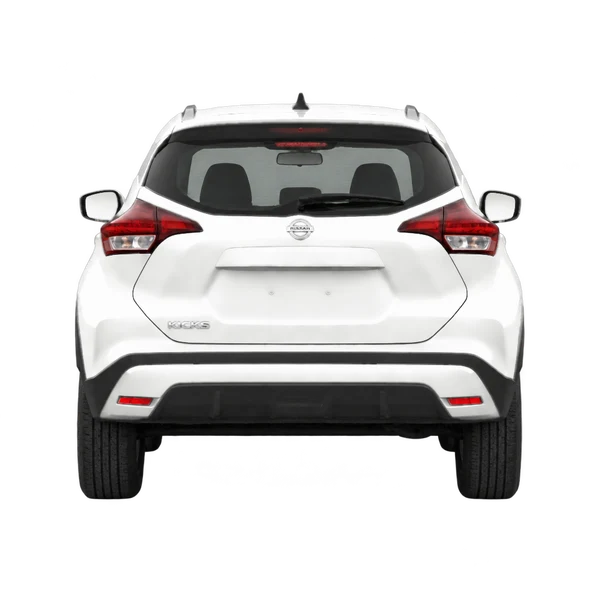2022 Nissan Kicks in weiß, Ansicht: Heck