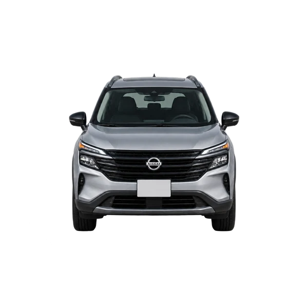 Nissan Kicks 2025 prata, vista frente