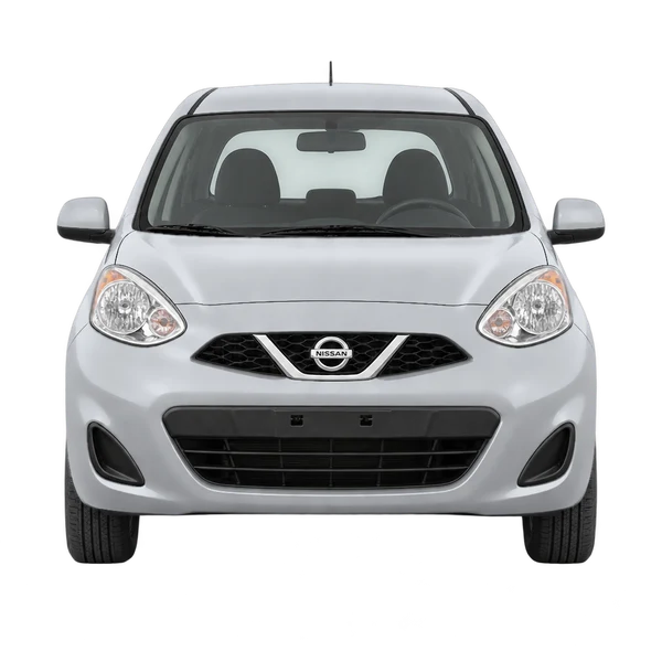 Nissan March 2013 prata, vista frente
