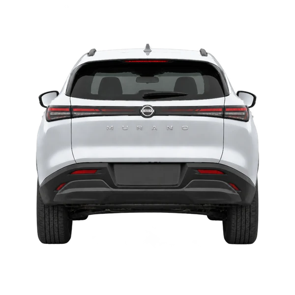 Nissan Murano 2027 باللون فضي، منظر من الخلف