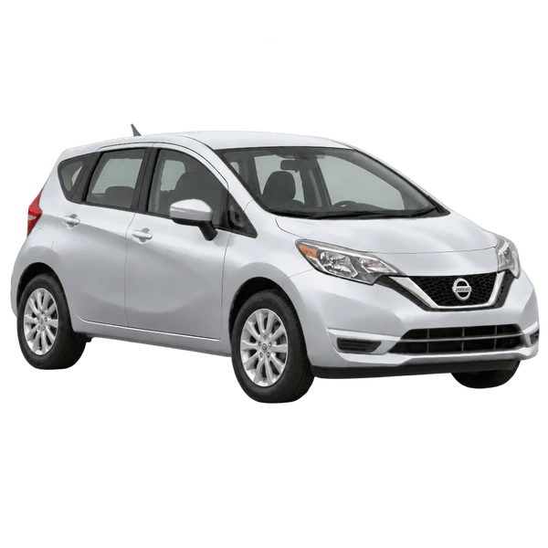 silver 2020 Nissan Note front three-quarter (facing right) view