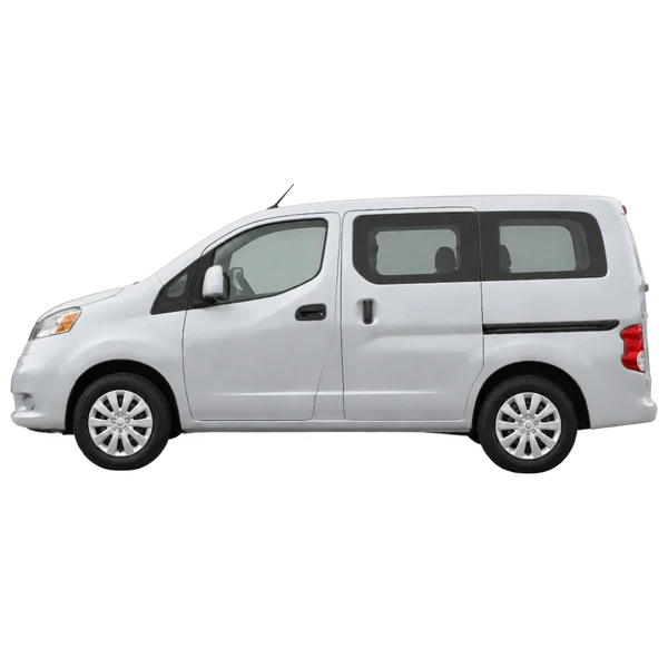 2019 Nissan NV200 in Silber, Ansicht: Seite (nach links gerichtet)