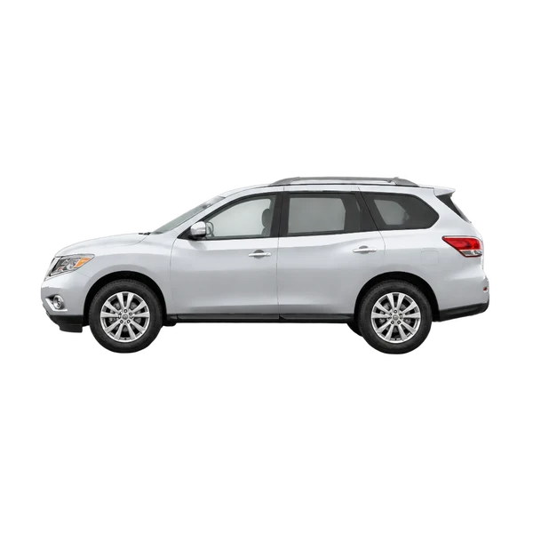 2014 Nissan Pathfinder in Silber, Ansicht: Seite (nach links gerichtet)