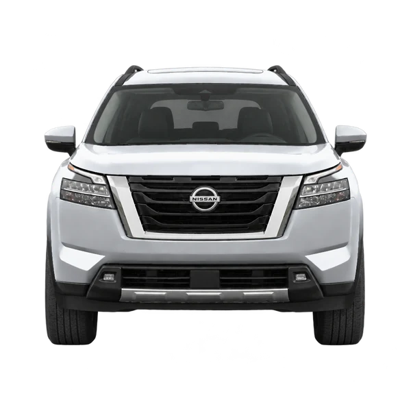 2024 Nissan Pathfinder in Silber, Ansicht: Front