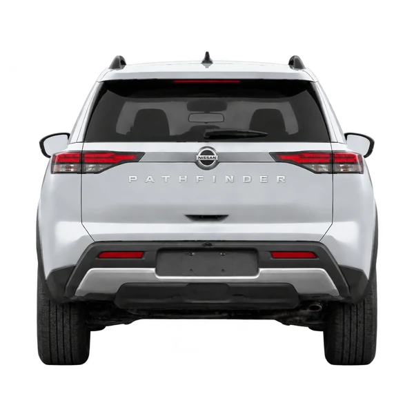 2024 Nissan Pathfinder in Silber, Ansicht: Heck
