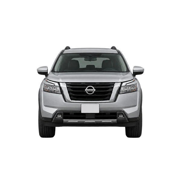 2025 Nissan Pathfinder in Silber, Ansicht: Front