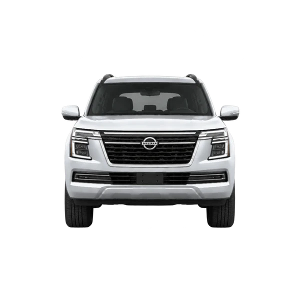 Nissan Patrol 2025 prata, vista frente