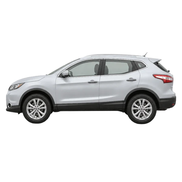 2018 Nissan Qashqai in Silber, Ansicht: Seite (nach links gerichtet)