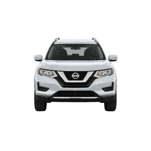 Nissan Rogue 2020 en plateado, vista frontal
