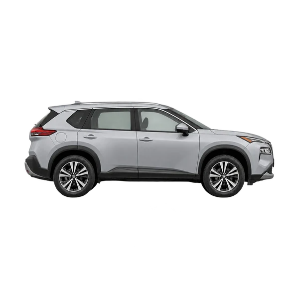 2026 Nissan Rogue in Silber, Ansicht: Seite (nach rechts gewandt)