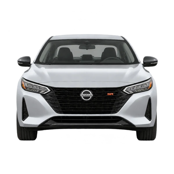 Nissan Sentra SR 2027 argent, vue avant