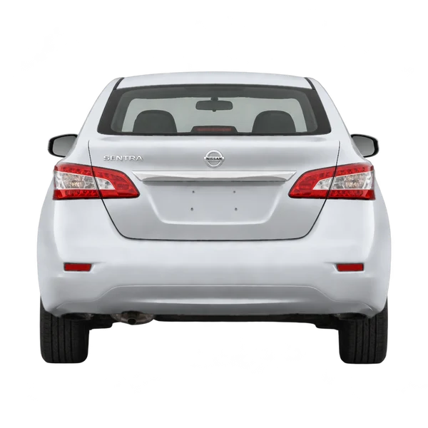 2014 Nissan Sentra in Silber, Ansicht: Heck