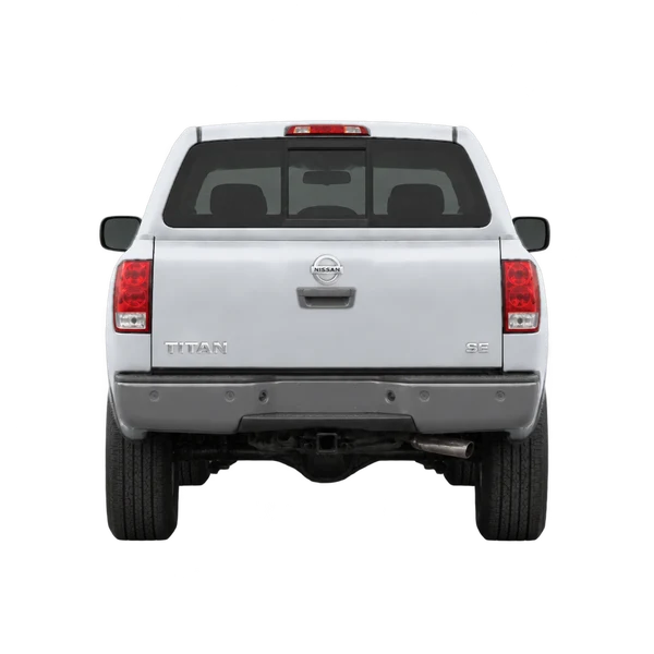 silver 2004 Nissan Titan rear view