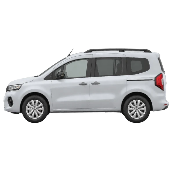silver 2022 Nissan Townstar side (facing left) view