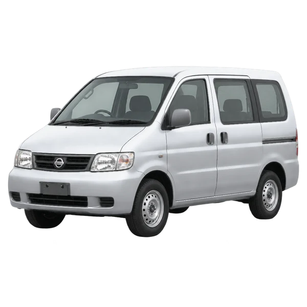 silver 2004 Nissan Vanette front three-quarter (facing left) view