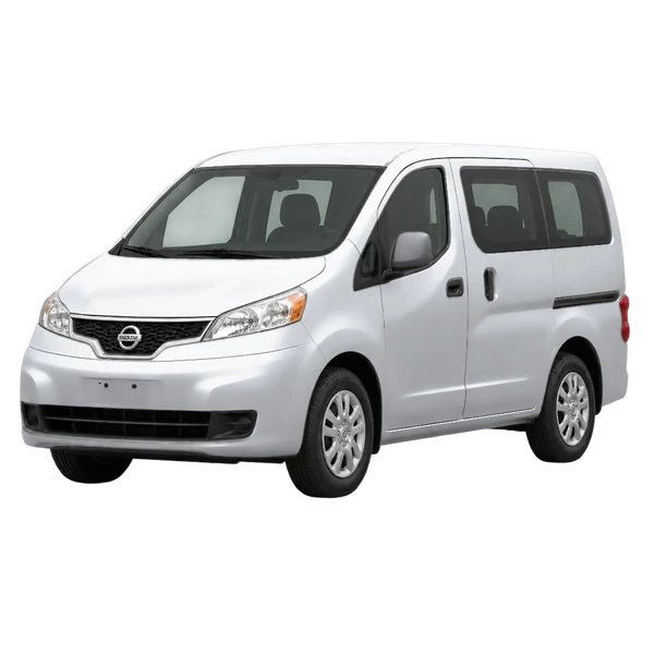 Nissan Vanette 2010 prata, vista dianteira em três quartos (voltada para a esquerda)