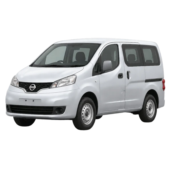 Nissan Vanette 2011 prata, vista dianteira em três quartos (voltada para a esquerda)