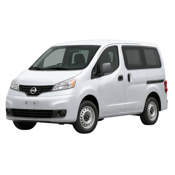 Nissan Vanette 2012 prata, vista dianteira em três quartos (voltada para a esquerda)