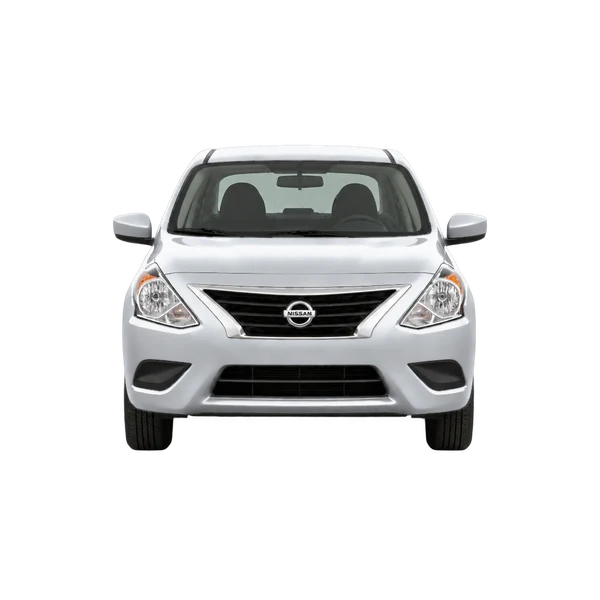 シルバーの2017 Nissan Versa（正面ビュー）