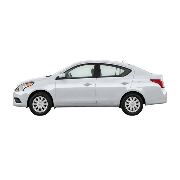 シルバーの2017 Nissan Versa（側面（左向き）ビュー）