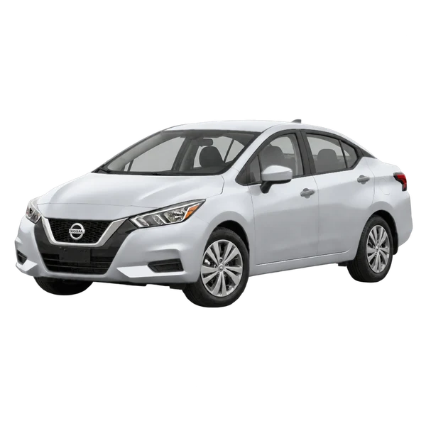Nissan Versa 2020 argent, vue trois-quarts avant (orienté vers la gauche)