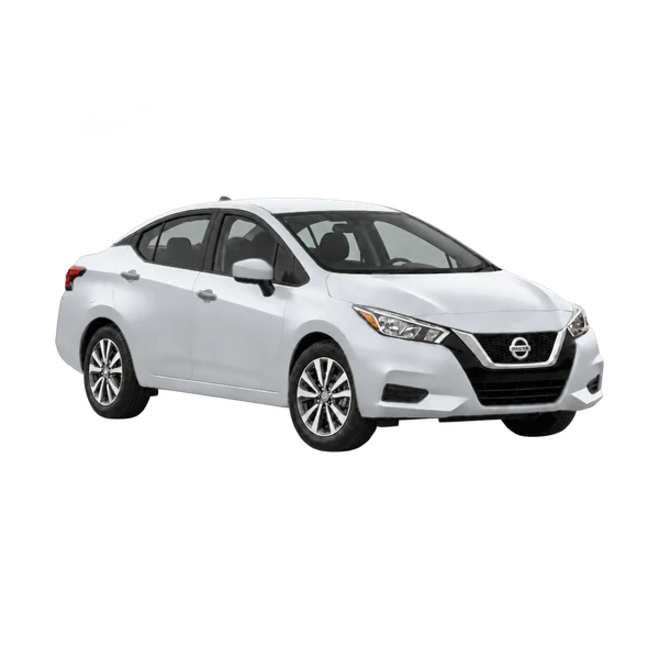 Nissan Versa 2020 argent, vue trois-quarts avant (orienté vers la droite)