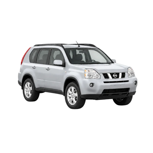2012 Nissan X-Trail in Silber, Ansicht: Dreiviertelansicht vorne (nach rechts)