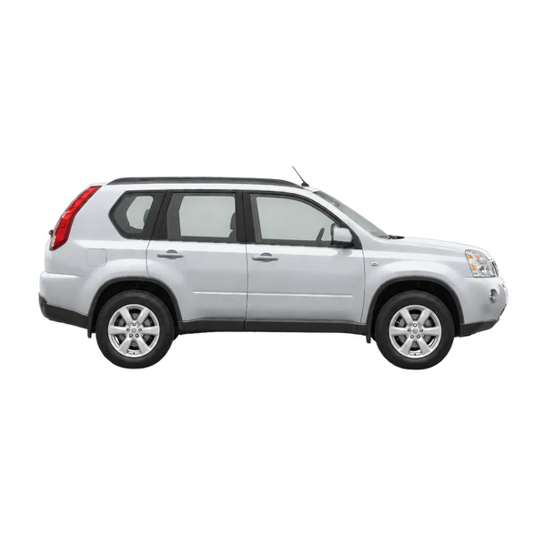 2013 Nissan X-Trail in Silber, Ansicht: Seite (nach rechts gewandt)
