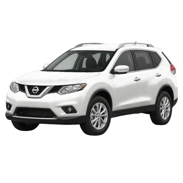 Nissan X-Trail 2016 blanc, vue trois-quarts avant (orienté vers la gauche)