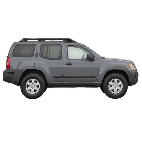 グレーの2009 Nissan Xterra（側面（右向き）ビュー）
