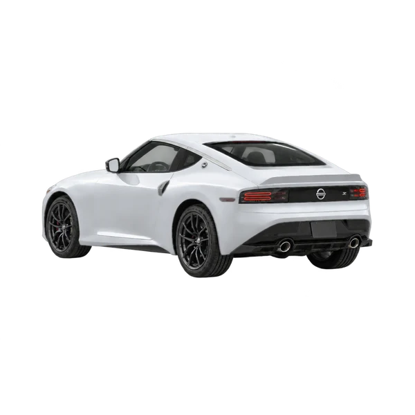silver 2023 Nissan Z rear three-quarter (facing left) view