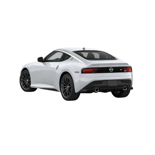 silver 2024 Nissan Z rear three-quarter (facing left) view