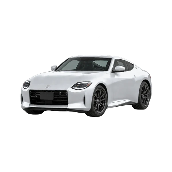 silver 2025 Nissan Z front three-quarter (facing left) view