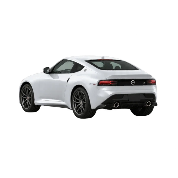 silver 2025 Nissan Z rear three-quarter (facing left) view