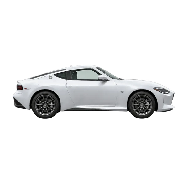 silver 2025 Nissan Z side (facing right) view