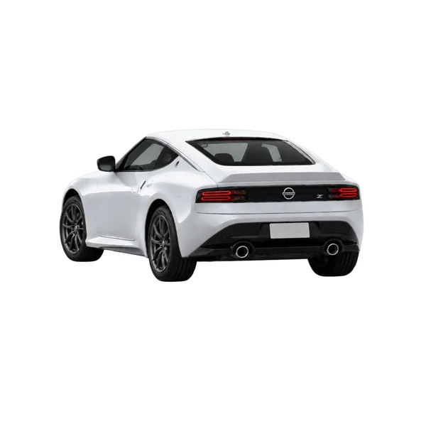 silver 2026 Nissan Z rear three-quarter (facing left) view